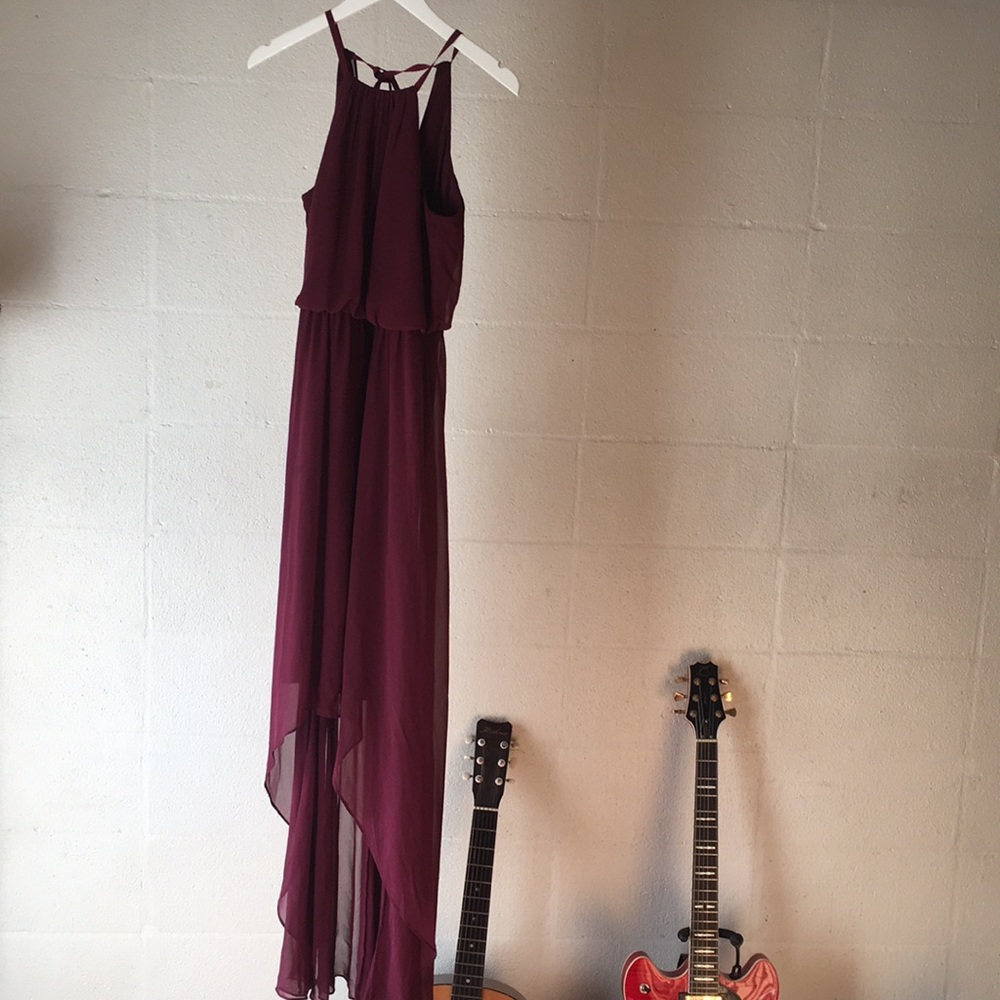 Wine Bridesmaids Dress